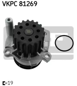 Водяной насос SKF для VW CRAFTER 30-50 c бортовой платформой/ходовая часть (2F_) 2.0 TDI 4motion